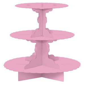 Pink 3-tier Cupcake Stand