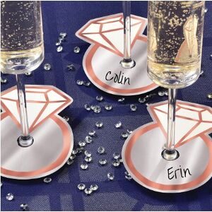 Ring Glass Tags - pk18