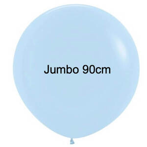 Pastel Blue 90cm Matte Balloons - pk2