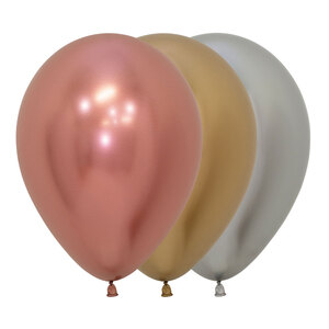 Assorted 30cm Reflex Balloons - pk12