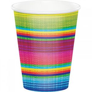 Fiesta Serape Paper Cups - pk8