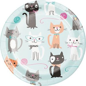 Purrfect Cat Snack Plates - pk8