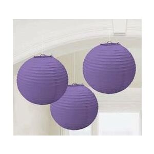Round Purple Lanterns - pk3