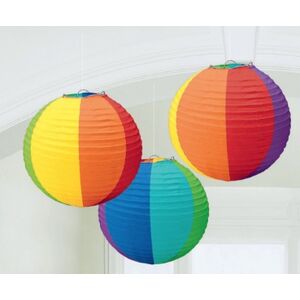 Hanging Rainbow Lanterns - pk3
