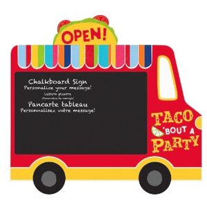 Taco Truck Easel Sign