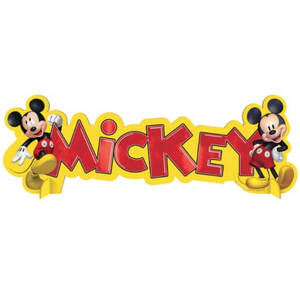Mickey Mouse Table Sign