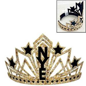 NYE Glitter Crown Tiara