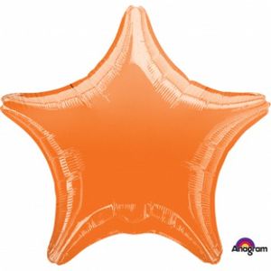 Orange Star 45cm Foil Balloon