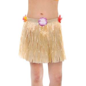 Natural Hula Skirt - Child