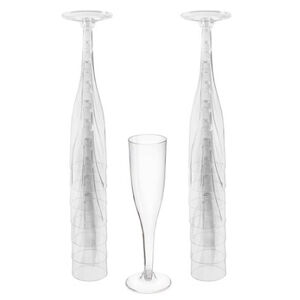 Clear Champagne Flutes (pk20)