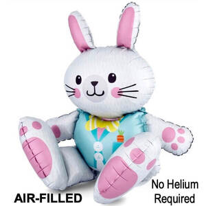 Air-Filled Sitting Bunny Balloon (76cm)