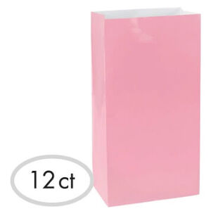 Pink Paper Treat Bags (pk12)