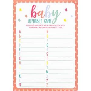 Alphabet Baby Shower Game
