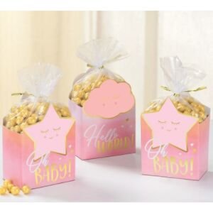 Oh Baby Pink Favour Box Kit for 8