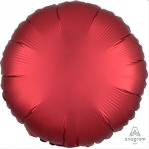 Red Round Satin Balloon (45cm)