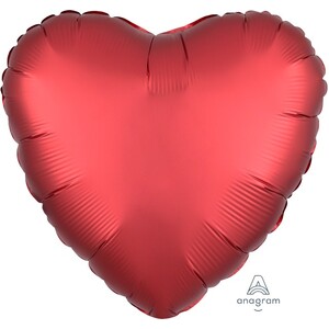 Red Heart Satin Balloon (45cm)