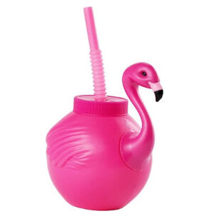 Flamingo Cup With Straw