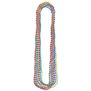 Assorted Colours Bead Necklaces - pk8