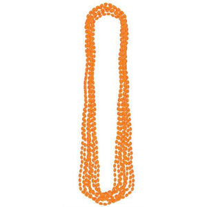 Orange Bead Necklaces - pk8