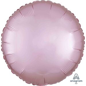 Pastel Pink Round Satin Balloon (45cm)