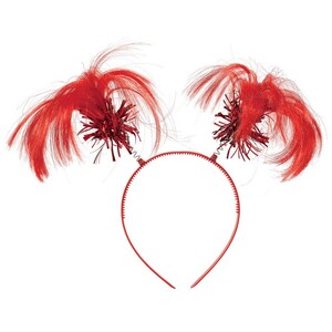 Red Ponytail Head Bopper Headband