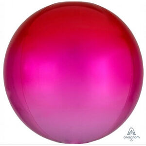 Red Pink Ombre Orbz Balloon (40cm)
