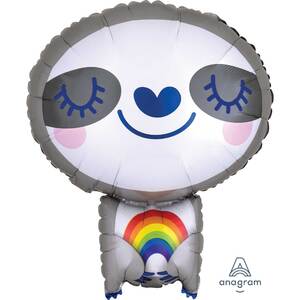 Happy Rainbow Sloth Balloon (48cm)