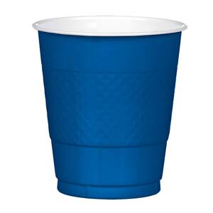 ! Flag Blue Re-usable Plastic Cups - pk20