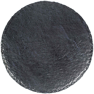 Faux Black Slate Round Tray (35cm)