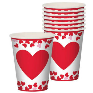 Confetti Hearts Cups - pk8