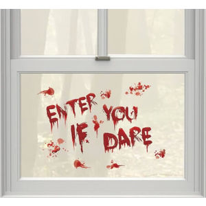 Asylum Enter If You Dare Window Clings