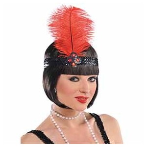 Gatsby Girl Feather Headband