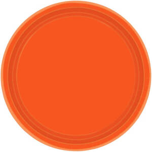 Orange 23cm Paper Plates (pk20)