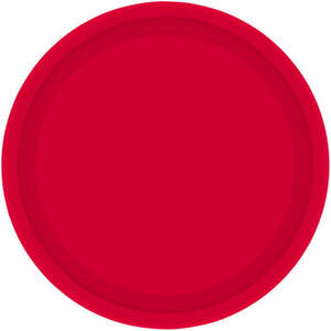 Red Paper Plates (23cm) pk20