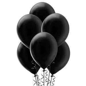 Black Pearl Balloons (30cm) - pk15