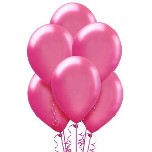 Bright Pink Pearl Balloons (30cm) - pk15