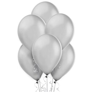 Silver Pearl Balloons (30cm) - pk15
