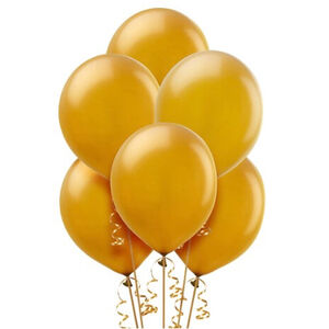 Gold Pearl Balloons (30cm) - pk15