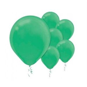 Small 12cm Festive Green Balloons - pk50
