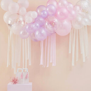 Soft Pinks Streamer & Balloon Garland Kit
