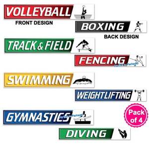 Sports Signs Cut-outs - pk4