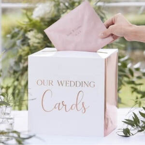 Wedding Cards Box - Rose Gold