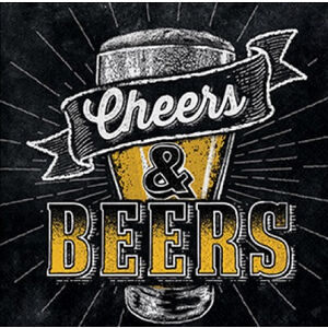 Cheers And Beers Napkins - pk16