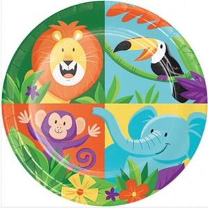 Jungle Safari Snack Plates - pk8