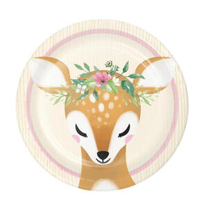 Deer Snack Plates (pk8)