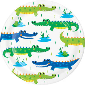 Alligator Party Snack Plates - pk8