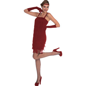 20's Red Flapper Dress - Adult