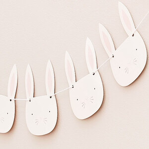 Easter Bunny Face Banner
