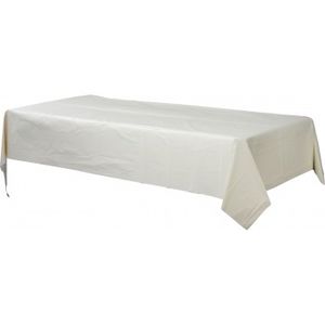 White Plastic Tablecloth