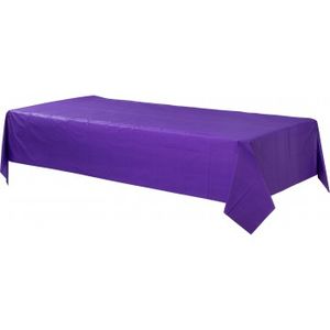 Purple Plastic Tablecloth